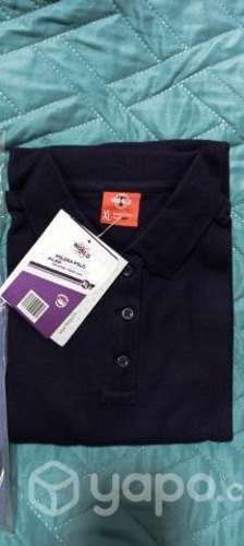 Polera polo pique mujer manga larga XL PREMIUM