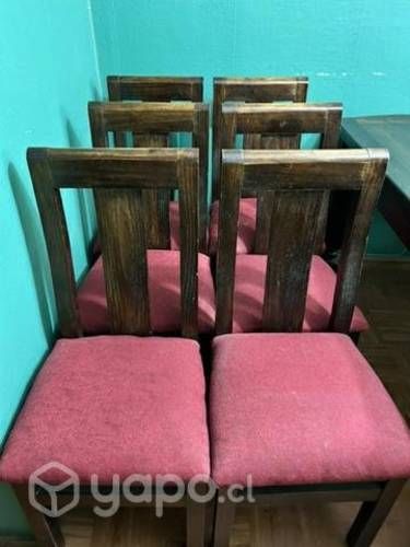 Comedor Medera Con 6 Sillas