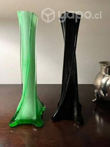 Floreria de vidrio de color