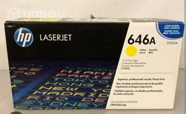 Toner sellados original HP 646a y 647a