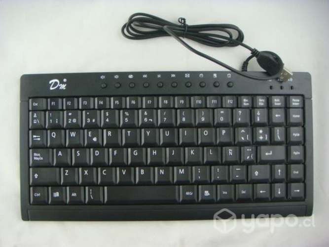 Teclado multimedia mini usb dm negro