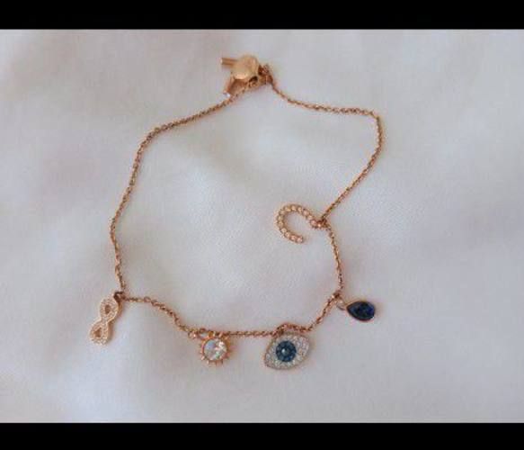 Pulsera SWAROVSKI Original Plata & Baño de Oro Rosa