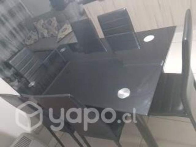 Comedor 6 puestos negro