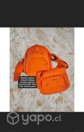 Mochila 3 piezas tipo kipling