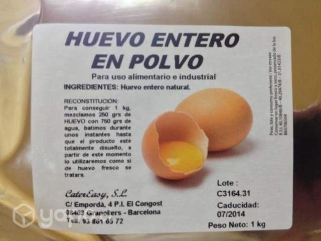 Huevo en polvo 500g