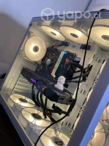 Pack 4 ventiladores Blancos con controlador RGB