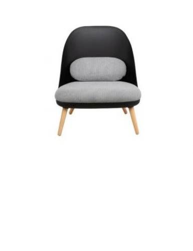 Poltrona diseño con cojín tela melange texturada