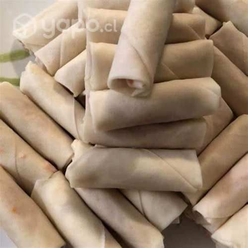 Arrollados primavera-jamón queso-camaron