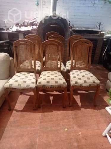 6 sillas de Encina enjuncadas