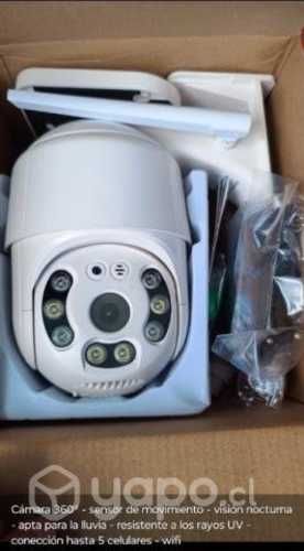 Cámara de vigilancia 360° con sensor de movimiento