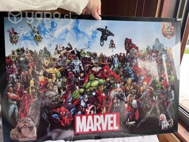 Cuadro de vidrio marvel