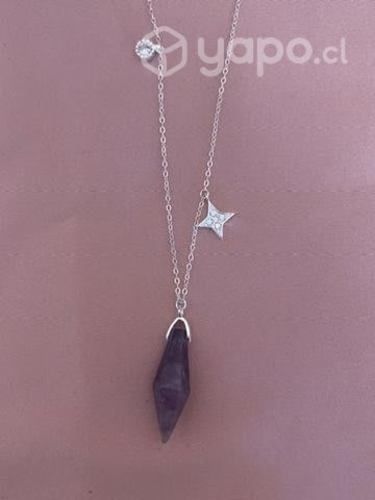 Collar cuarzo amatista