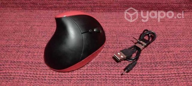 Mouse inalámbrico vertical recargable 2.4 GHz USB