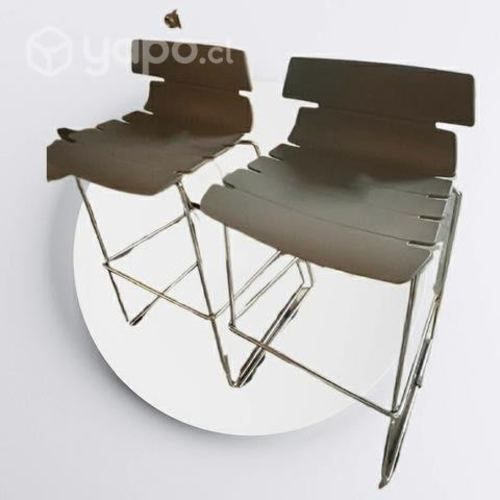 Sillas altas base aluminio Sur Diseño