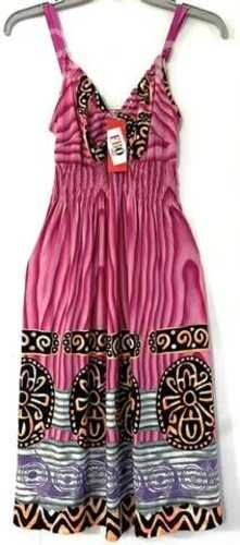 Vestido Elástico Marca Fbo Italy Talla S/m Rosado