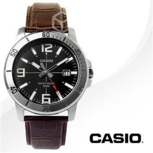Reloj casio mtpvd01l-1bv hombre cuero wr50m tienda