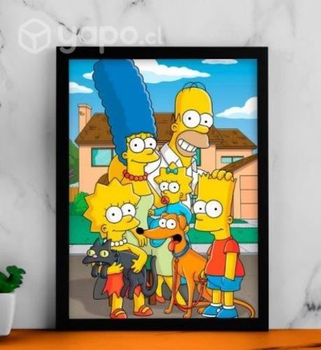 Cuadro decorativo Los Simpsons 34x45 cm