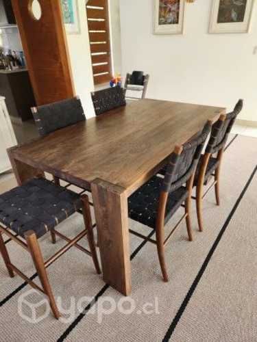 Comedor de nogal 6 personas