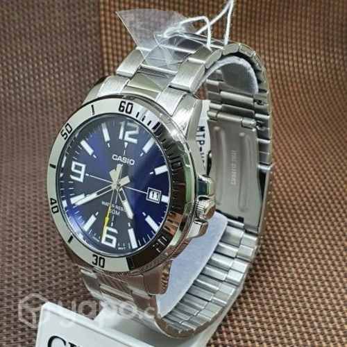 Reloj casio mtpvd01d-2b hombre metal wr50m tienda