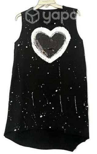 Vestido Elástico Marca Fbo Italy Talla S/m Negro