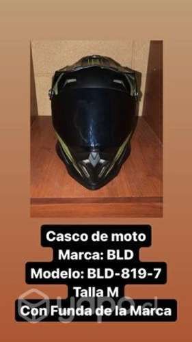 Casco de Moto semi nuevo Marca BLD