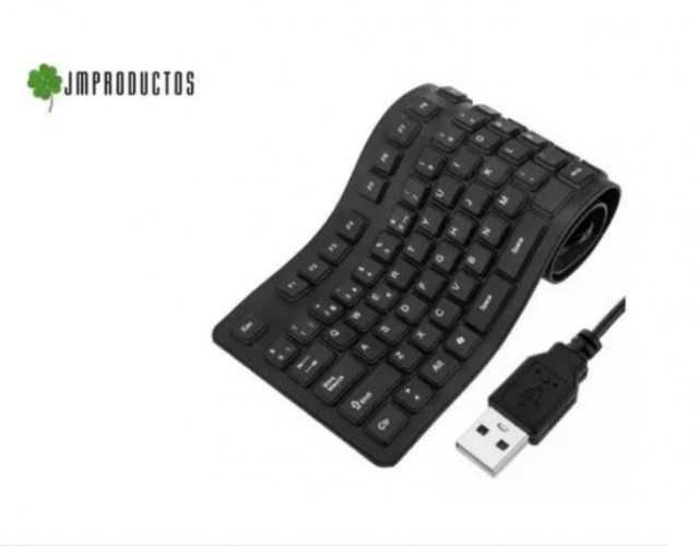 Teclado Silencioso De Silicona Con Letra Ñ