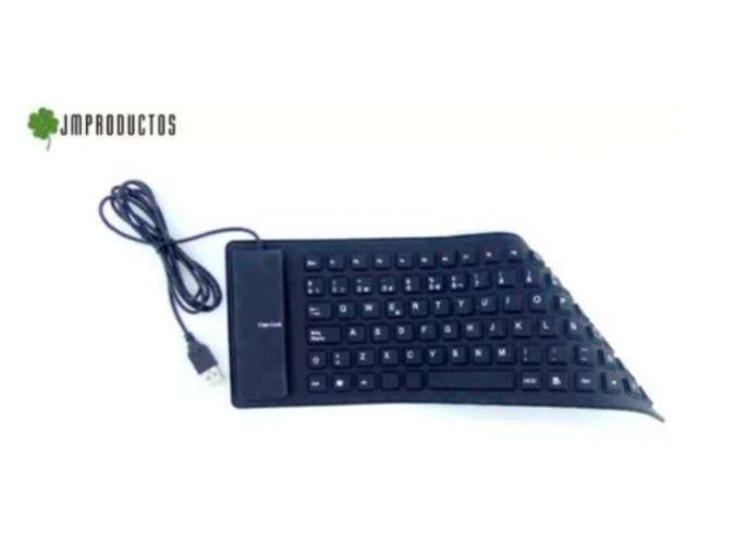 Teclado Silencioso De Silicona Con Letra Ñ