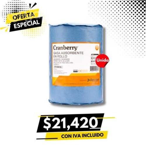 Gasa Absorben Rollo Cranberry 100 Yardas 91,4 Me