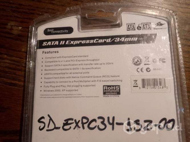 TARJETA EXPRESS CARD/34MM ESATA II 3.0GB/s