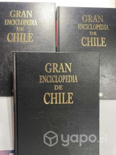 Pack Gran Enciclopedia de Chile 3 tomos Tapa Dura
