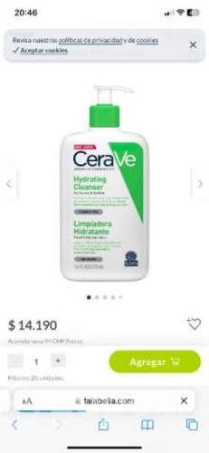 CeraVe Limpiador Hidratante 473 ml Cerave