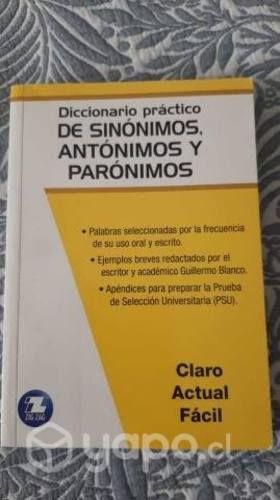 Diccionario sinónimos y antónimos