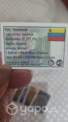 .Mini billetes de colección