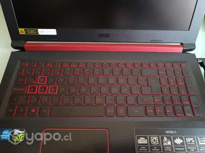 Notebook gamer Acer, 1T ssd 12gb ram y tarjeta GTX