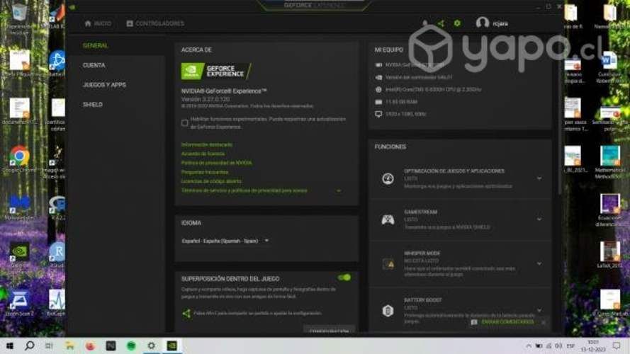 Notebook gamer Acer, 1T ssd 12gb ram y tarjeta GTX
