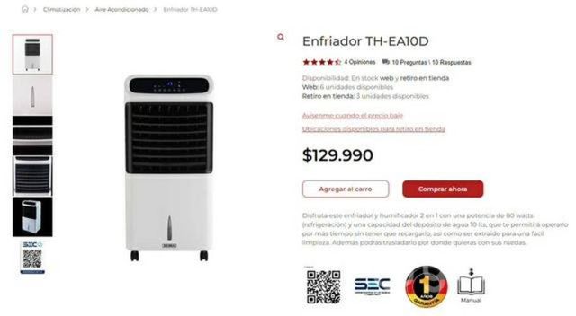 Enfriador Thomas nuevo sellado