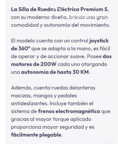 Silla de rueda eléctrica