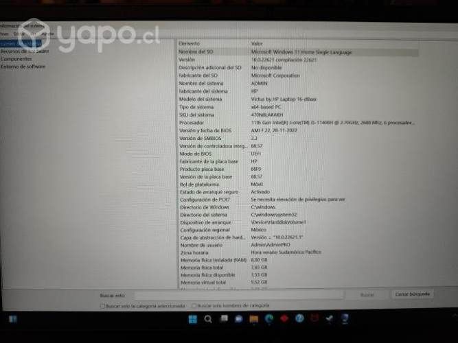 Hp victus 16-d0500la rtx 3050