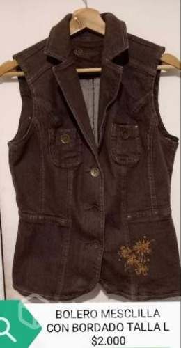 Bolero mesclilla con bordado