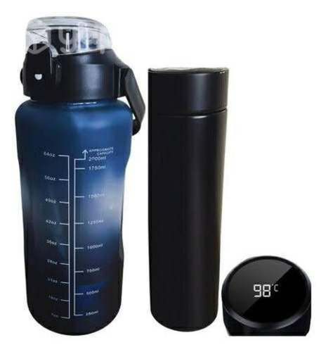 Botella dos litros más termo
