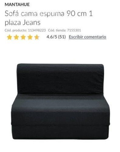 Sillón cama usado, de espuma