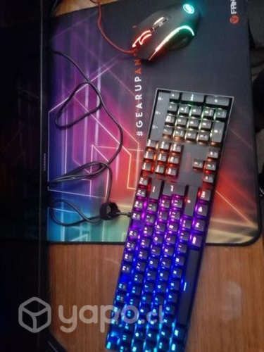 Teclado y mouse redragon + mousepad