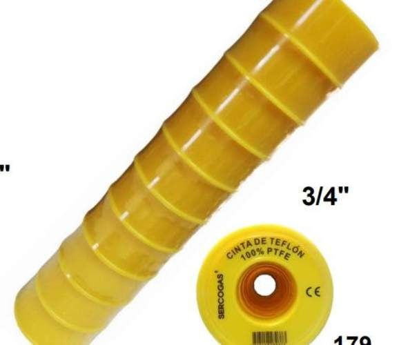 Teflon profecional 3/4 gas 10 mt