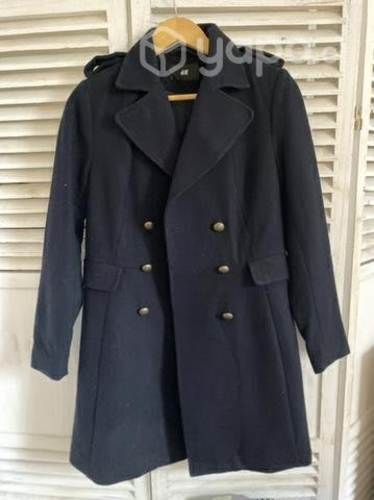 Abrigo azul de paño talla M H&M