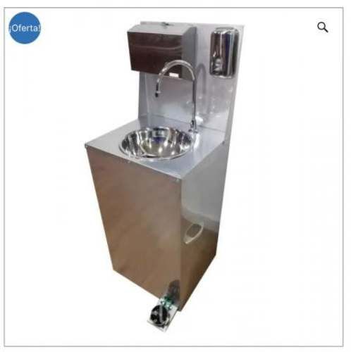 Lavamanos Portátil Autónomo de Acero Pro