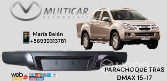 Parachoque trasero dmax 15-17