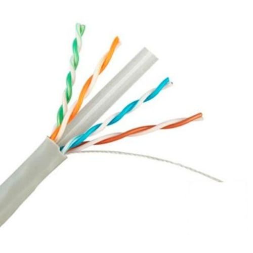 Cable utp cat6 100 mts, 23 awg, cca pvc. gris