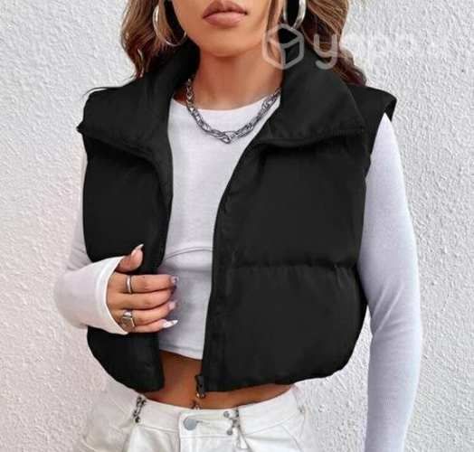 Chaqueta sin mandas shein