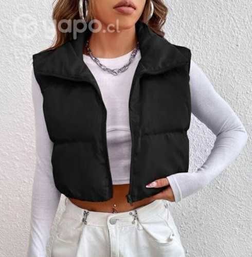 Chaqueta sin mandas shein