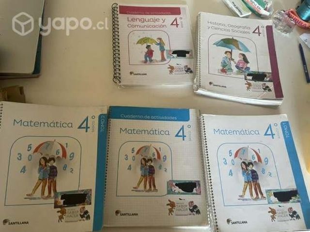 Libro texto cuarto básico Santillana saber hacer